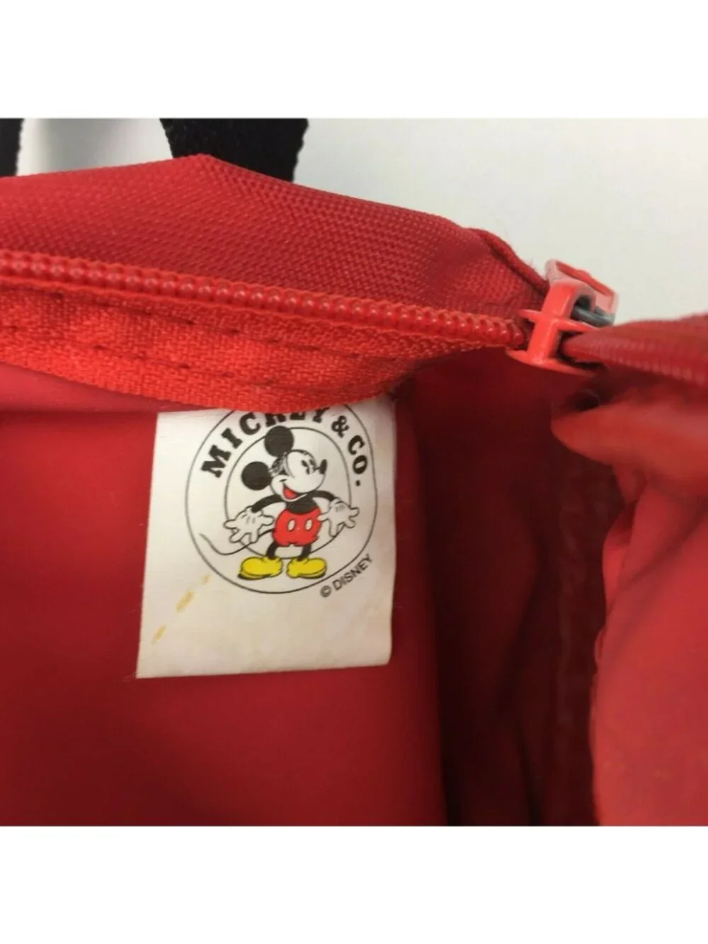 Vintage 90’s The Walt Disney Mickey Mouse Kids Red Parts Backpack